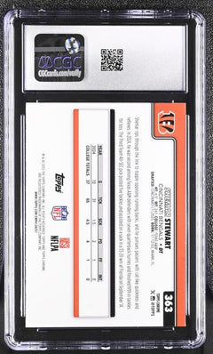 Shemar Stewart Pink Refractor 2025 Chrome 122/250 #363 CGC 10-2