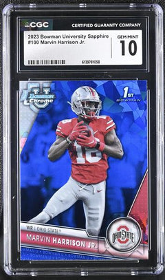 Marvin Harrison Jr. 2023 University Sapphire #100 CGC 10-1