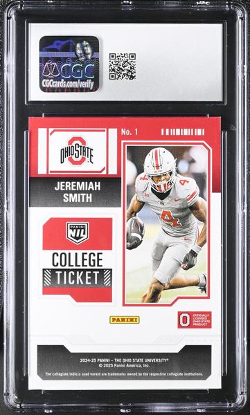 Jeremiah Smith Panini 2024-25 Ohio State Contenders #1 CGC 10-2