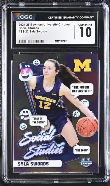 Syla Swords 2024-25 University Chrome Social Studies #SS-22 CGC 10