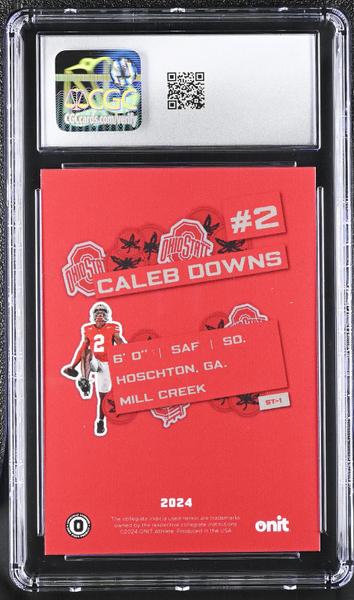 Caleb Downs 2024 Ohio State Buckeyes Sticker Series #ST-1 CGC 10