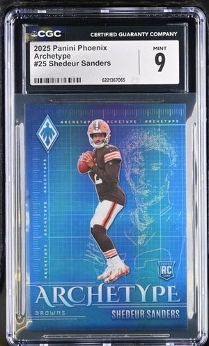 Shedeur Sanders 2025 Phoenix Archetype #25 CGC 9