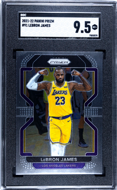 Lebron James 2021-22 Panini Prizm #91 SGC 9.5-1