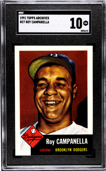 Roy Campanella 1991 Topps Archives #27 SGC 10-1