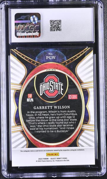 Garrett Wilson Silver 2022 Select Draft Picks Phenomenon #PGW CGC 10-2