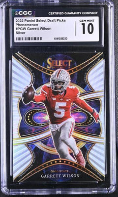 Garrett Wilson Silver 2022 Select Draft Picks Phenomenon #PGW CGC 10-1
