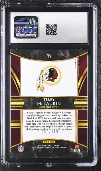 Terry McLaurin Blue 2019 Select #152 50/149-2