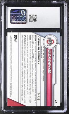 Jack Sawyer Orange 2023 University Sapphire 24/25 #67 CGC 10-2