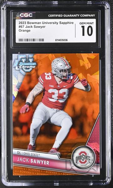 Jack Sawyer Orange 2023 University Sapphire 24/25 #67 CGC 10-1
