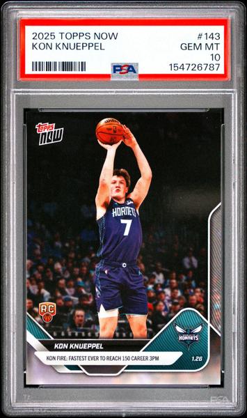Kon Knueppel 2025 Topps Now #143 PSA 10