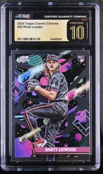 Rhett Lowder 2025 Cosmic Chrome #50 CGC PRISTINE 10-1