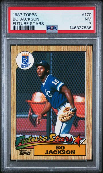 Bo Jackson 1987 Topps Future Stars #170 PSA 7