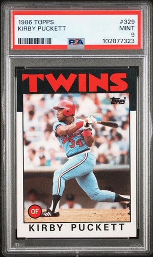 Kirby Puckett 1986 Topps #329 PSA 9