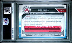 Rece Hinds 2019 Bowman Draft Chrome Draft Picks Autograph Green Refractor 75/99 #CDARH PSA 9-2