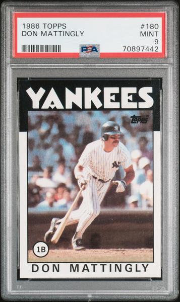Don Mattingly 1986 Topps #180 PSA 9