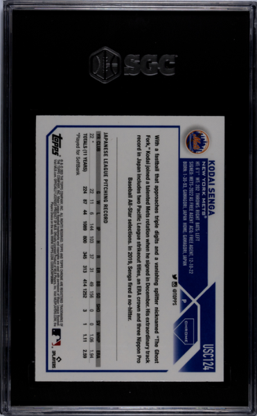 Kodai Senga 2023 Topps Chrome Update SP #USC124 SGC 10-2