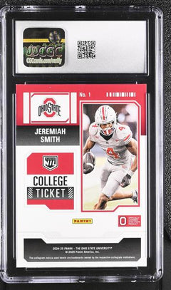 Jeremiah Smith Red White & Blue 2024-25 Ohio State Contenders #1 CGC 9.5-2