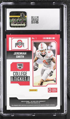 Jeremiah Smith Red White & Blue 2024-25 Ohio State Contenders #1 CGC 9.5-2