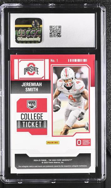 Jeremiah Smith Red White & Blue 2024-25 Ohio State Contenders #1 CGC 9.5-2