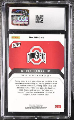 Chris Henry Jr. 2026 The National VIP #RP-CHJ CGC 10-2
