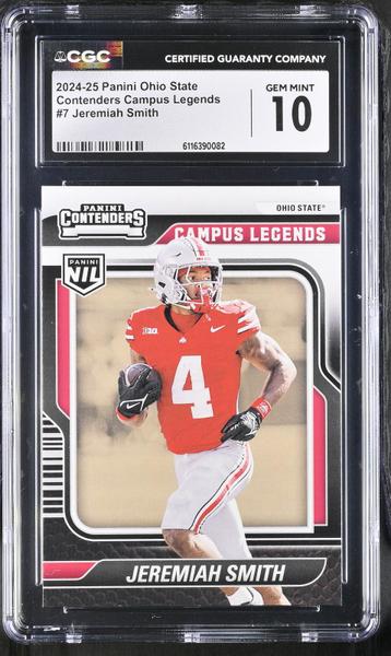 Jeremiah Smith 2024-25 Ohio State Contenders Campus Legends #7 CGC 10-1
