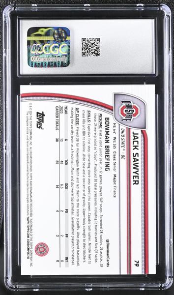 Jack Sawyer Gold 2024 University Sapphire 50/50 #79 CGC 10-2