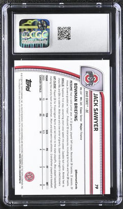 Jack Sawyer Gold 2024 University Sapphire 50/50 #79 CGC 10-2