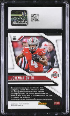 Jeremiah Smith 2025 Prizm Draft Picks #160 CGC 10-2