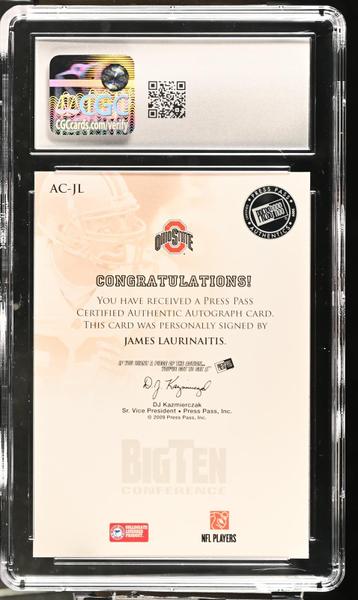 James Laurinaitis 2009 Legends All Conference Autographs 102/150 #AC-JL CGC 10-2