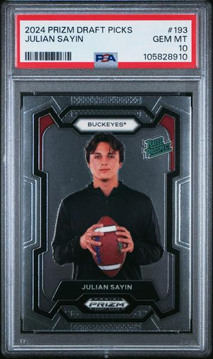 Julian Sayin 2024 Panini Prizm Draft Picks #193 PSA 10