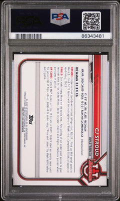 Cj Stroud 2021 Bowman University Paper Prospects Paper Prospects #3 PSA 10-2