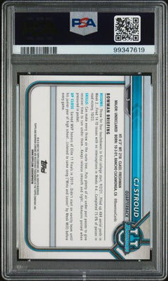 CJ Stroud 2021 Bowman University Chrome Prospects #3 PSA 10-2