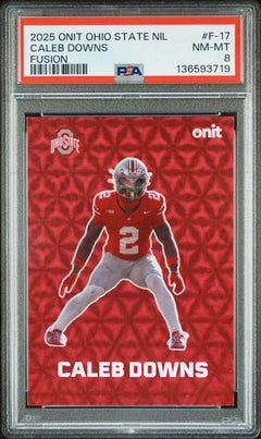 Caleb Downs 2025 Onit Ohio State University Fusion #F-17 PSA 8-1
