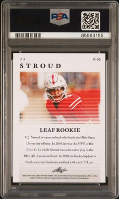 C.J. Stroud 2022 Leaf Multi-Sport Special Release Rookie #R-03 PSA 10-2