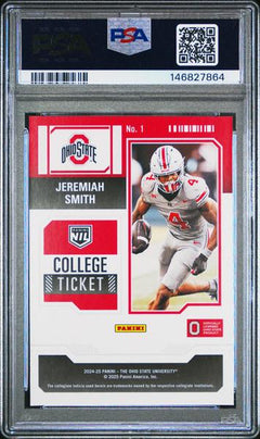 Jeremiah Smith 2024 Panini The Ohio State University Nil Contenders #1 PSA 9-2