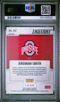 Jeremiah Smith 2024 Panini Instant Nil College Football #JSC PSA 9-2