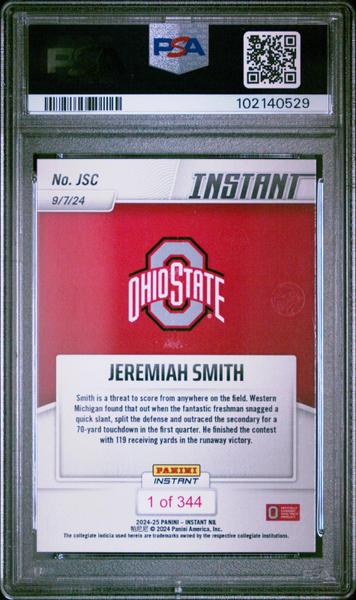 Jeremiah Smith 2024 Panini Instant Nil College Football #JSC PSA 9-2
