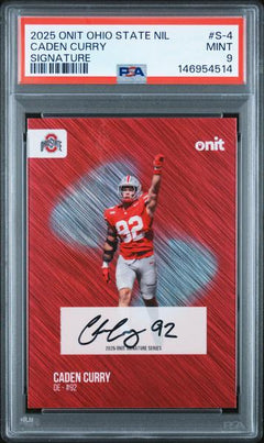 Caden Curry 2025 Onit Ohio State University Signatures #S-4 PSA 9-1
