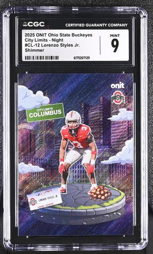 Lorenzo Styles Jr. Shimmer 2025 Ohio State Buckeyes City Limits - Night #CL-12 CGC 9