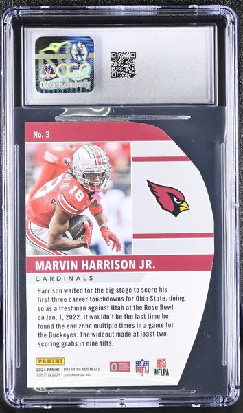 Marvin Harrison Jr. 2024 Prestige Human Highlight Film #3 CGC 10-2