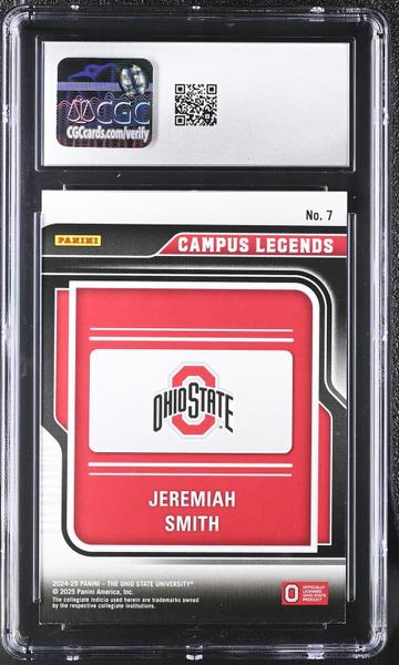 Jeremiah Smith Panini 2024-25 Ohio State Contenders Campus Legends #7 CGC 9-2