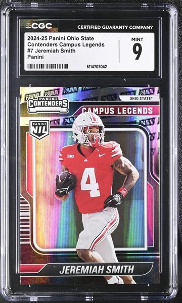 Jeremiah Smith Panini 2024-25 Ohio State Contenders Campus Legends #7 CGC 9-1