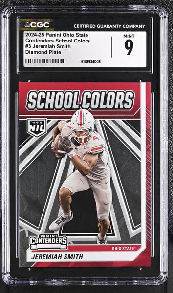 Jeremiah Smith Diamond Plate 2024-25 Ohio State Contenders School Colors #3 CGC 9-1