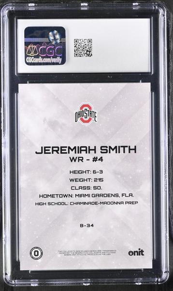 Jeremiah Smith Aura 2025 Ohio State Buckeyes Gravity #B-34 CGC 9.5