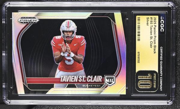 Tavien St. Clair Silver 2025 Prizm Black #193 CGC PRISTINE 10-1