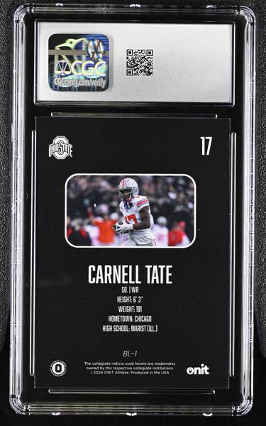 Carnell Tate Gold 2024 Ohio State Buckeyes Blackout #BL-1 CGC 10-2