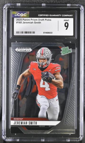 Jeremiah Smith 2025 Prizm Draft Picks #160 CGC 9-1