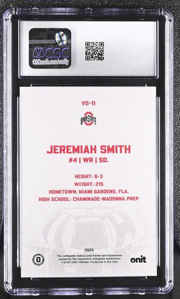 Jeremiah Smith 2025 Ohio State Buckeyes Vestige #VS-11 CGC 9-2