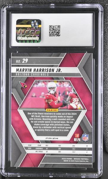 Marvin Harrison Jr. Reactive Purple 2025 Mosaic #29 CGC 10-2