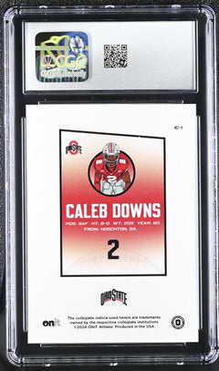 Caleb Downs 2024 Ohio State Buckeyes Icon Series #IC-1 CGC 10-2